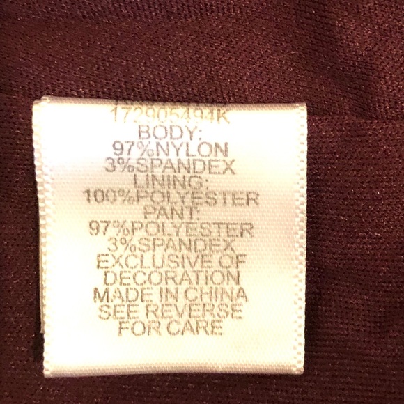 Love Jayne Girls Burgundy Dressy Jumper Size 16 - Picture 8 of 8